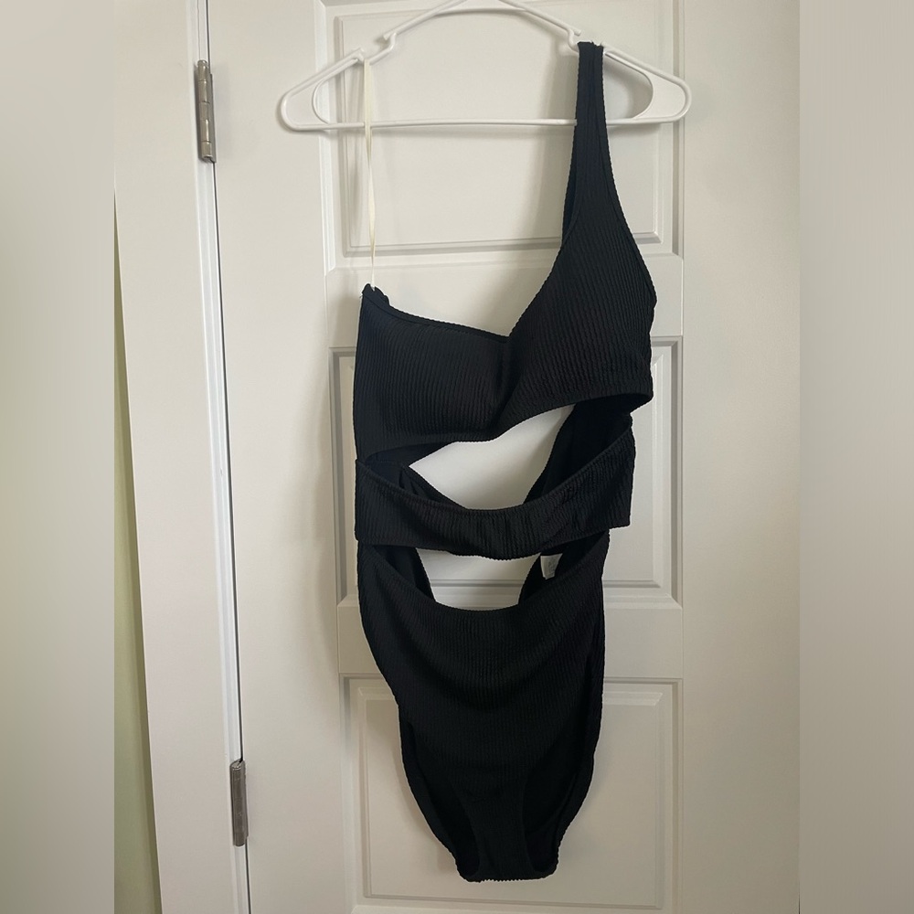 Aerie Cutout Black Bikini One Piece - Picture 2 of 7